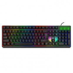 SVEN KB-G8000 Gaming Keyboard, membrane with tactile feedback,105 keys, 20 Fn-keys, Backlight, 	Rus, 1.8m, USB, Рус/Укр/Eng, Black